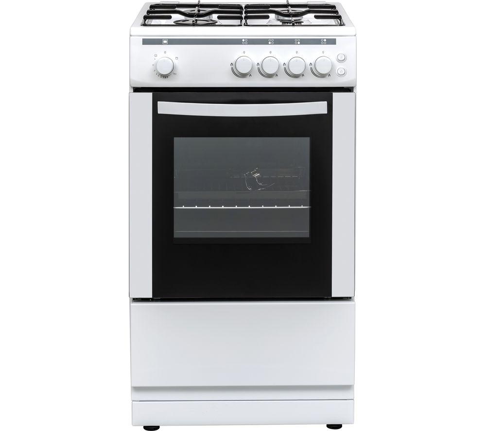 ESSENTIALS CFSGWH18 50 cm Gas Cooker - White, White