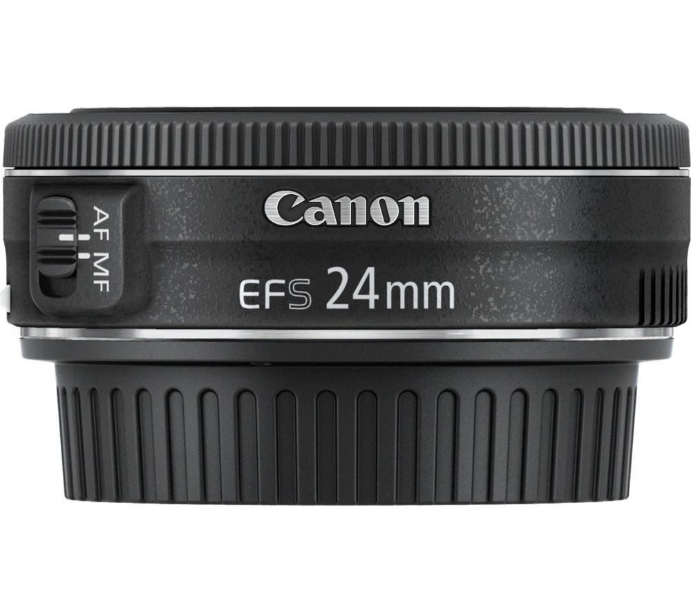 CANON EF-S 24 mm f/2.8 STM Pancake Lens, Black