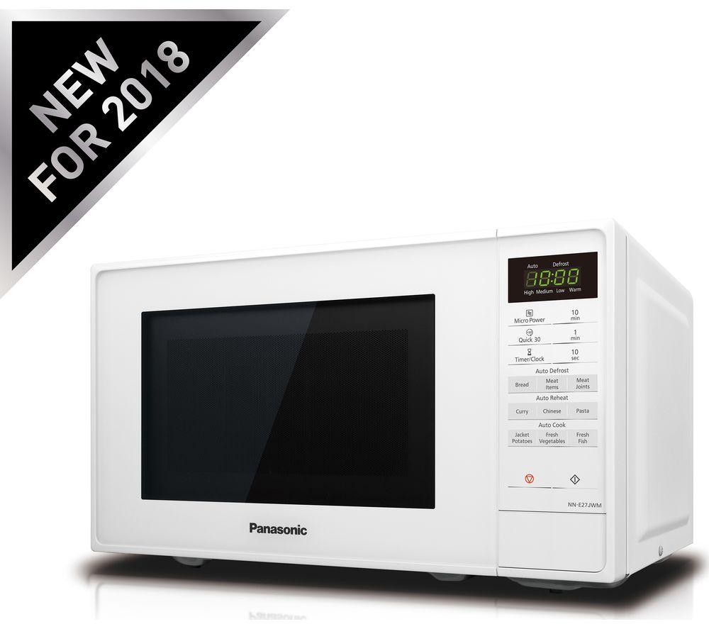 panasonic nn e27jwmbpq 20 litre microwave white