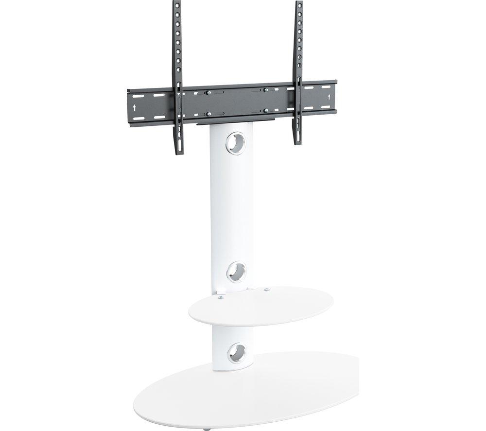 AVF Lugano FSL800LUSWW 800 mm TV Stand with Bracket - White, White