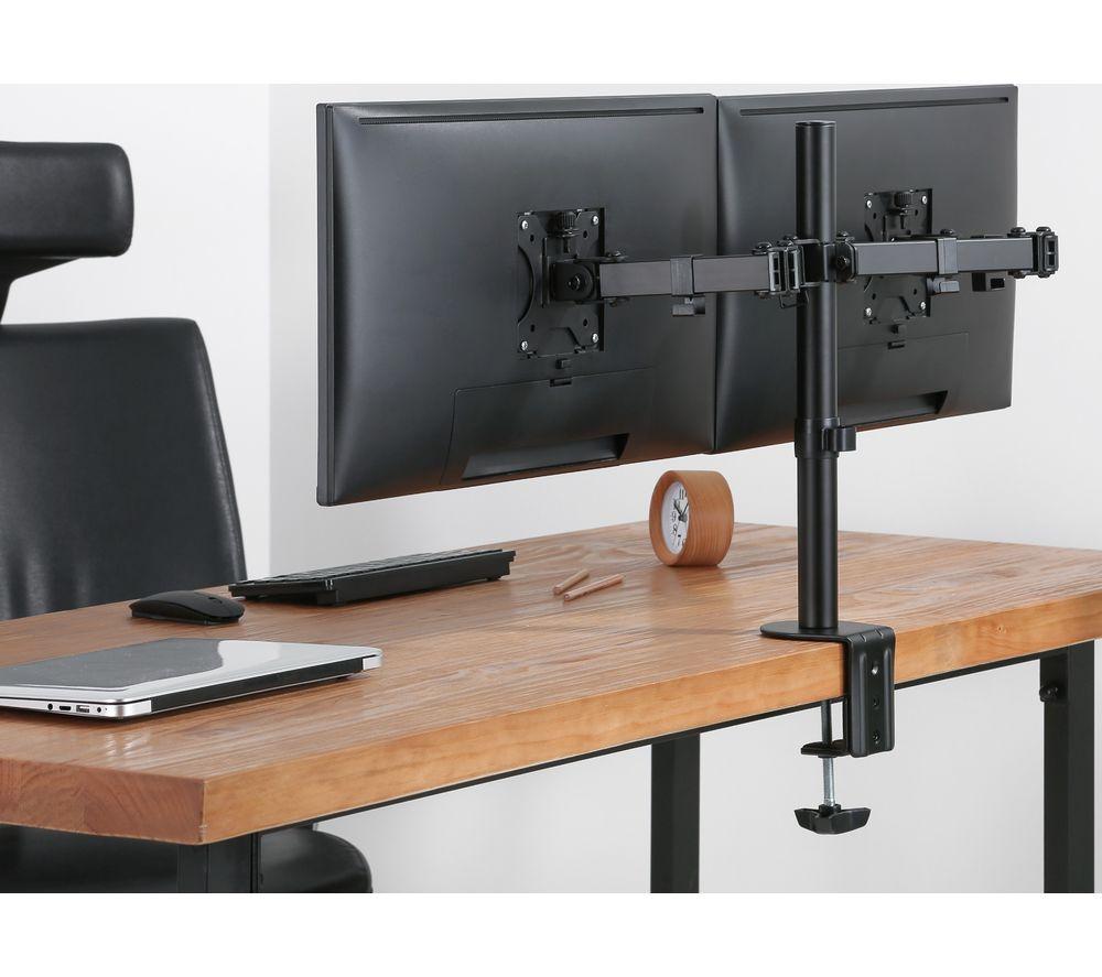 PROPERAV PB096 Dual Arm Full Motion 17-32" Monitor Desk Mount image number 8 of 8