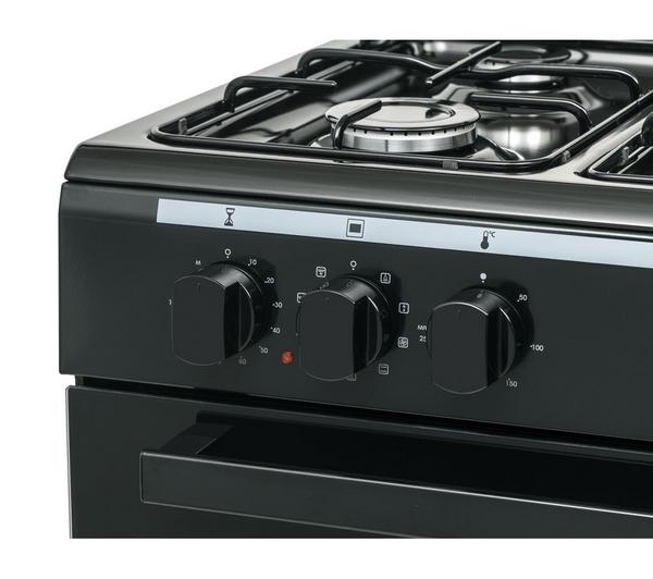 LOGIK LFTG90B18 90 cm Dual Fuel Range Cooker – Black image number 1