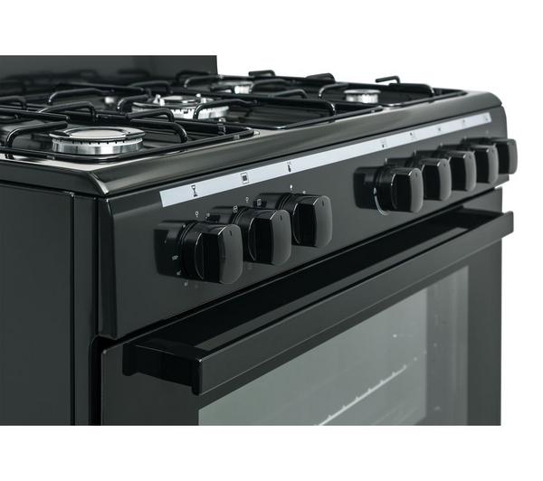LOGIK LFTG90B18 90 cm Dual Fuel Range Cooker – Black image number 2