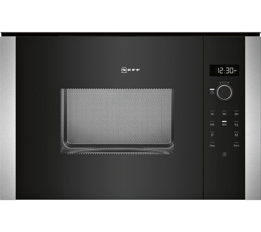 NEFF N50 HLAWD23N0B Built-in Solo Microwave - Black, Black