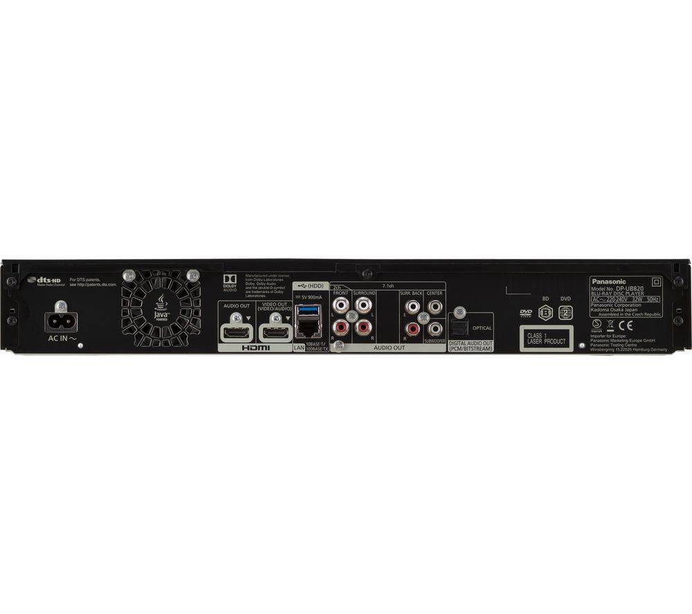 PANASONIC DP-UB820EBK Smart 4K Ultra HD Blu-ray & DVD Player image number 6 of 12