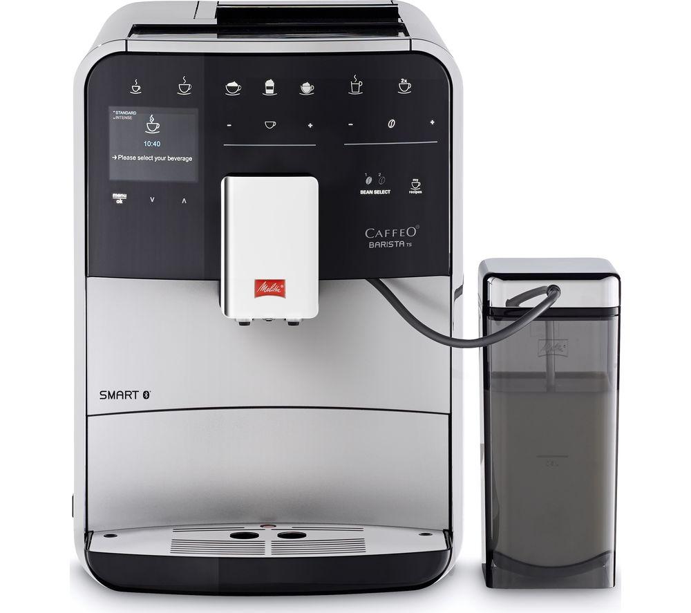 Melitta Caffeo Barista Ts F85/0-101 Smart Bean To Cup Coffee Machine - Silver, Silver/Grey