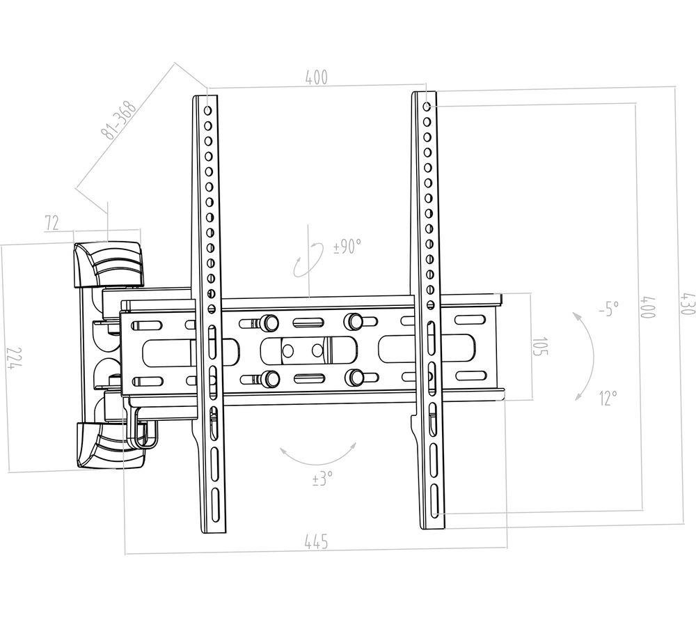 TTAP TTD404DA2 Full Motion 26-55" TV Bracket image number 2 of 4