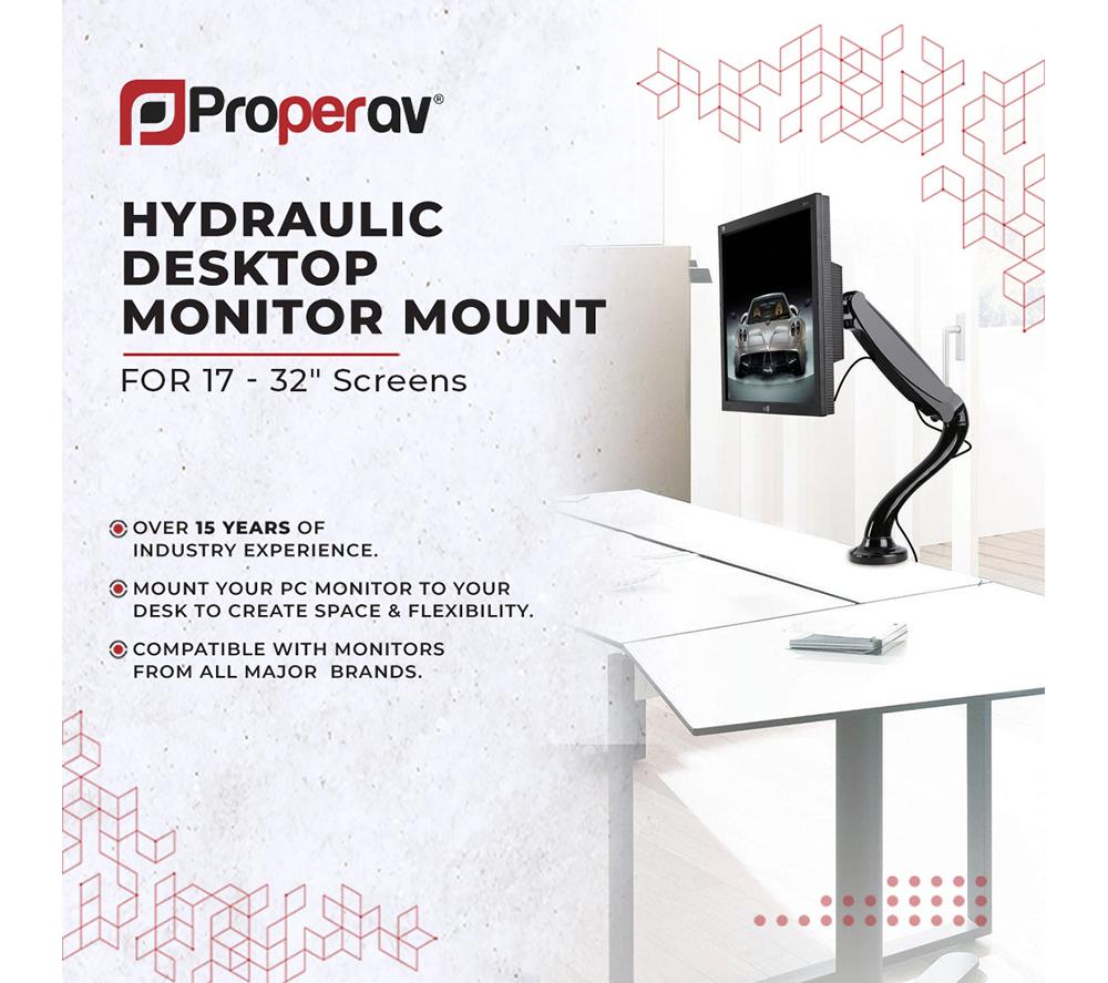PROPERAV PB124 Full Motion 17-32" Monitor Mount image number 5 of 18