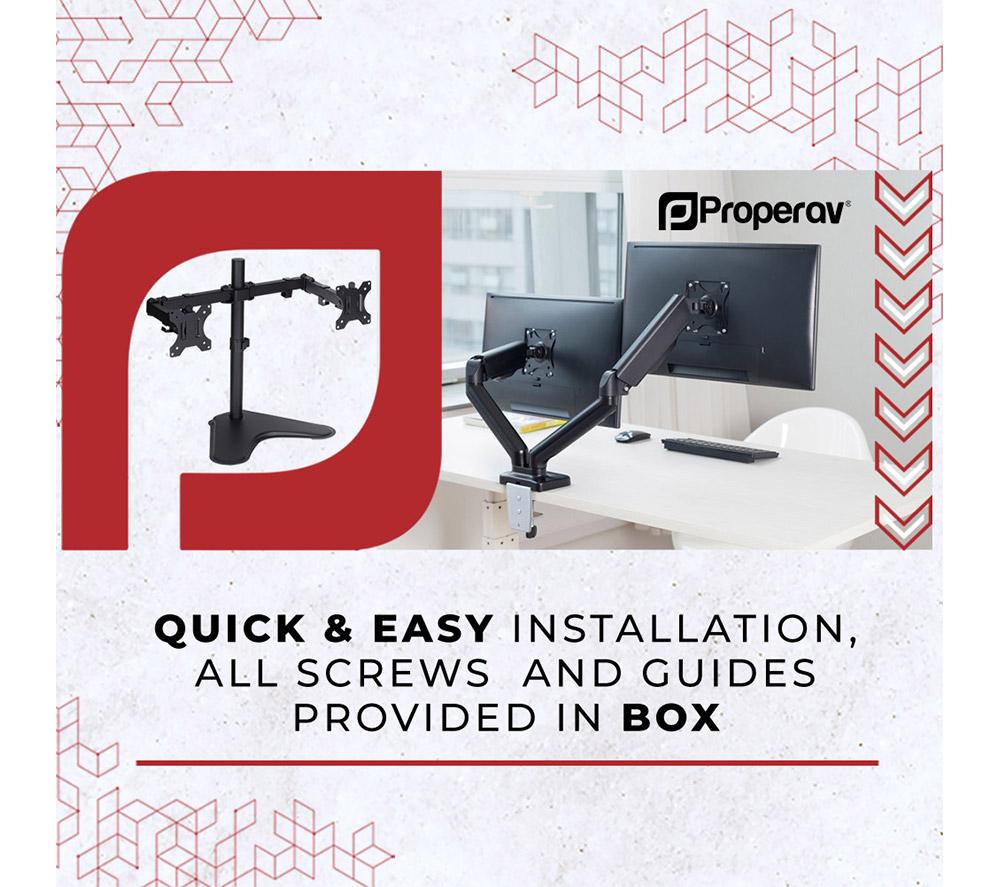 PROPERAV PB124 Full Motion 17-32" Monitor Mount image number 8 of 18