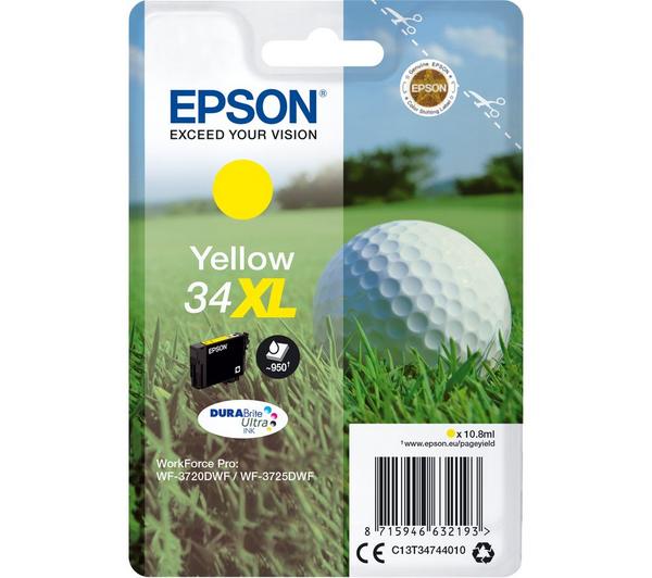 EPSON 34 Golf Ball XL Yellow Ink Cartridge image number 0