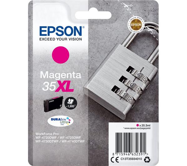 EPSON 35 Padlock XL Magenta Ink Cartridge image number 0