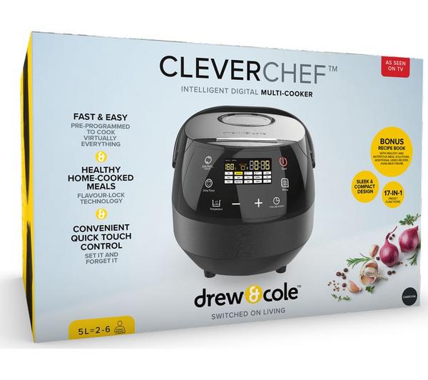 DREW & COLE Clever Chef Multicooker - Charcoal image number 13