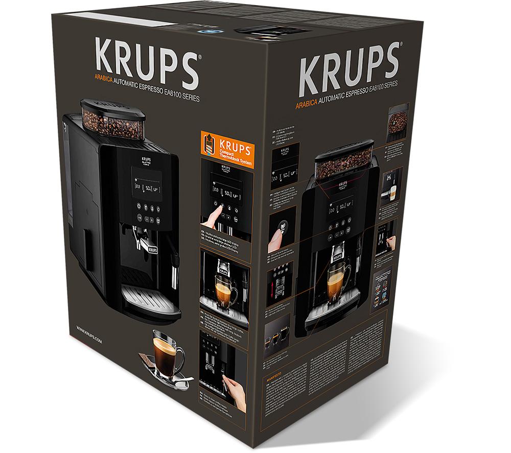 Buy KRUPS Arabica Digital EA817040 Bean To Cup Coffee Machine - Black ...