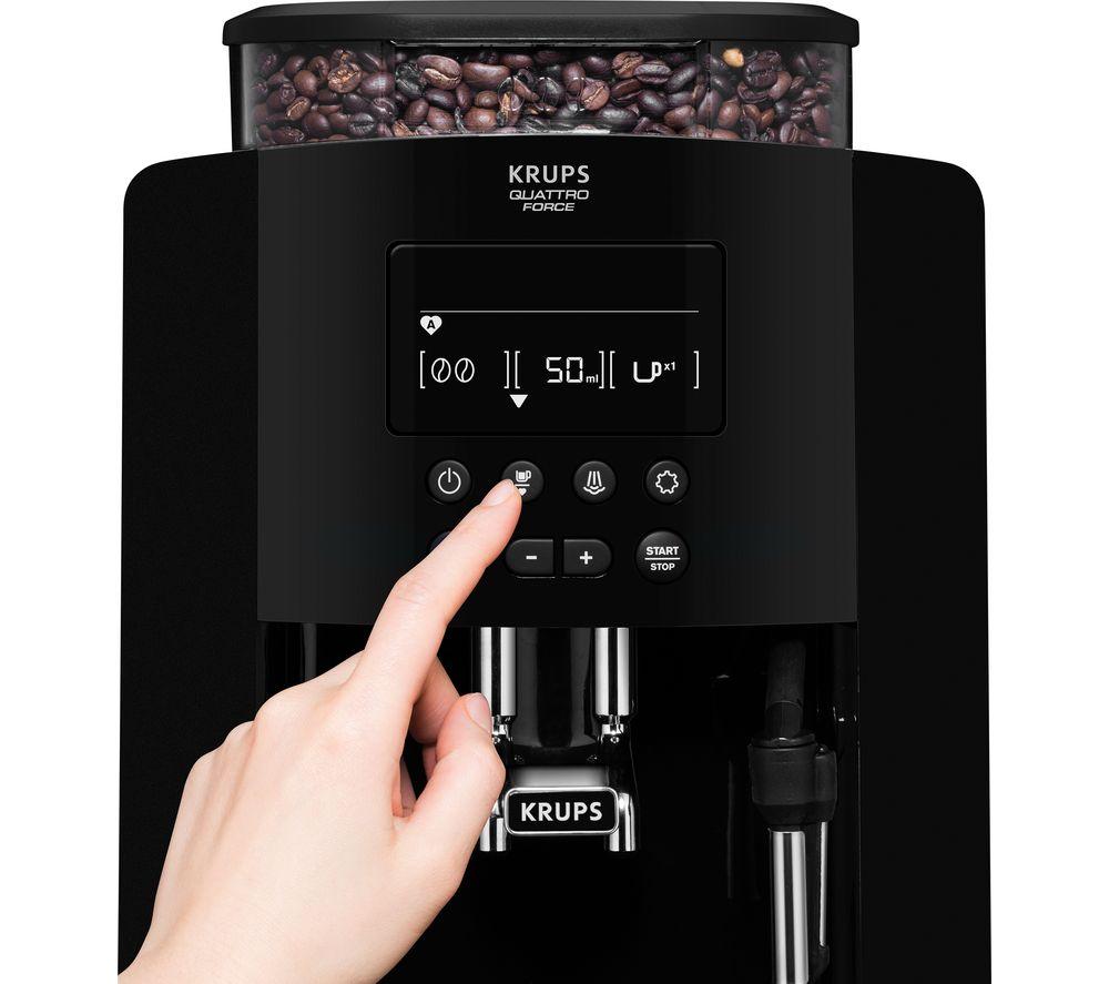 Buy KRUPS Arabica Digital EA817040 Bean To Cup Coffee Machine - Black ...