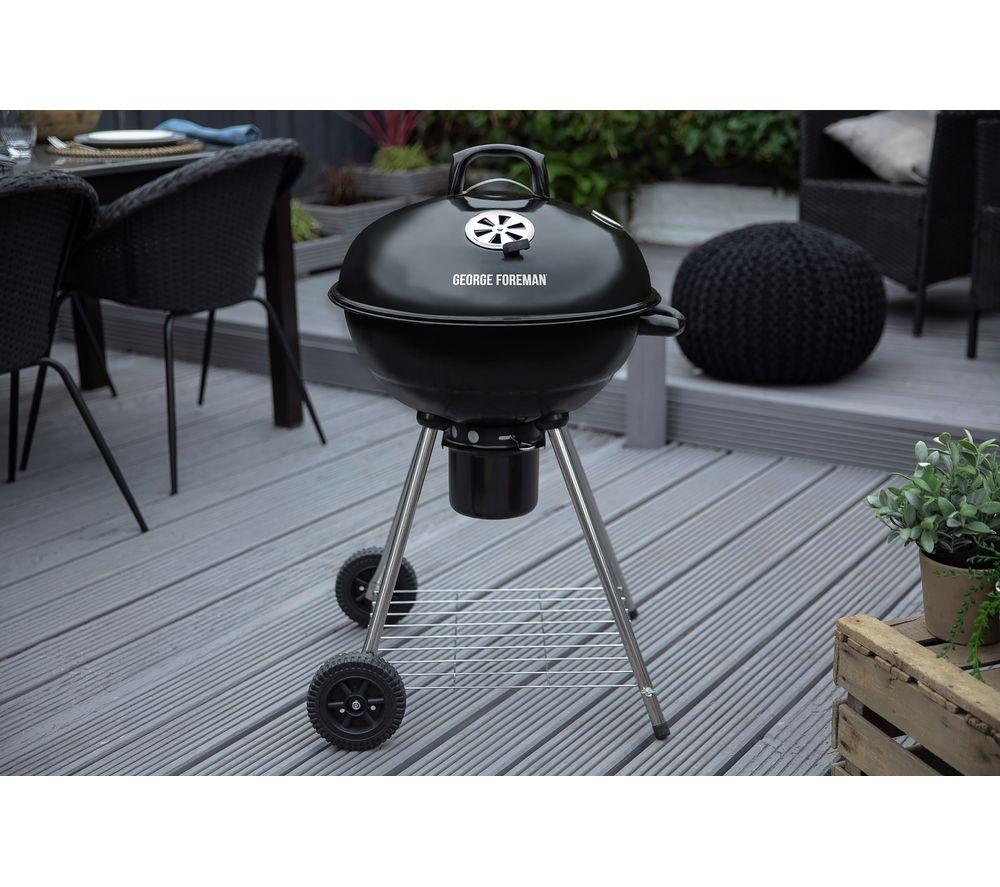 GEORGE FOREMAN GFKTBBQ Portable Kettle Charcoal BBQ - Black image number 3 of 8