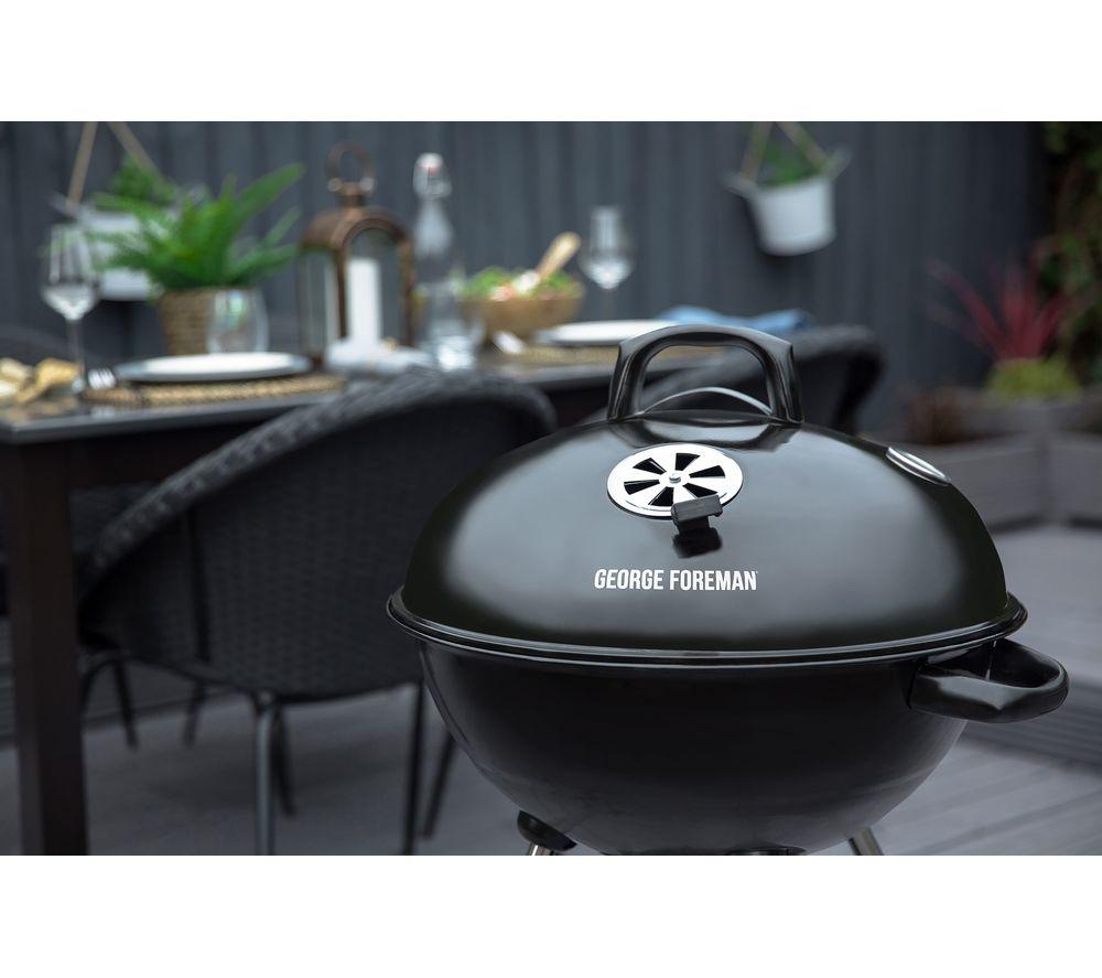 GEORGE FOREMAN GFKTBBQ Portable Kettle Charcoal BBQ - Black image number 5 of 8