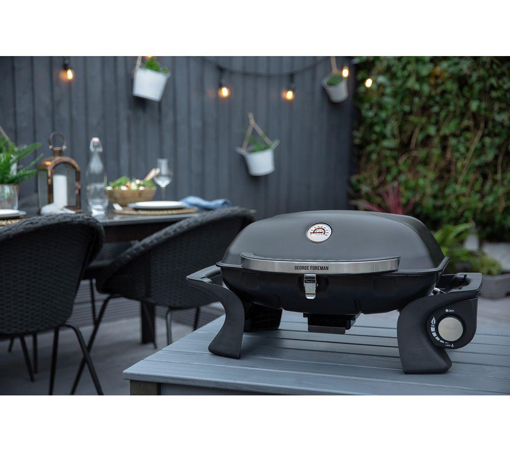 GEORGE FOREMAN GFSBBQ1 Portable Grill Gas BBQ - Black image number 5 of 8