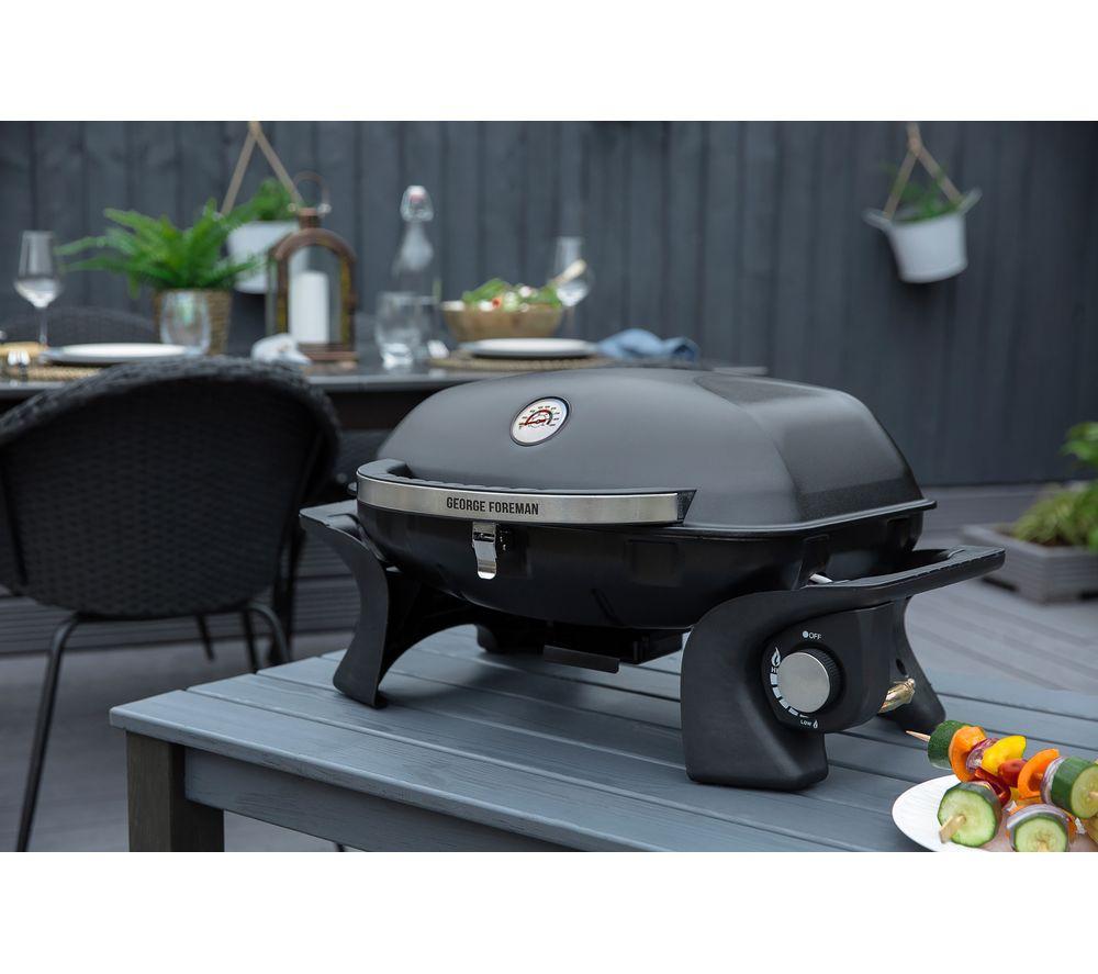 GEORGE FOREMAN GFSBBQ1 Portable Grill Gas BBQ - Black image number 7 of 8