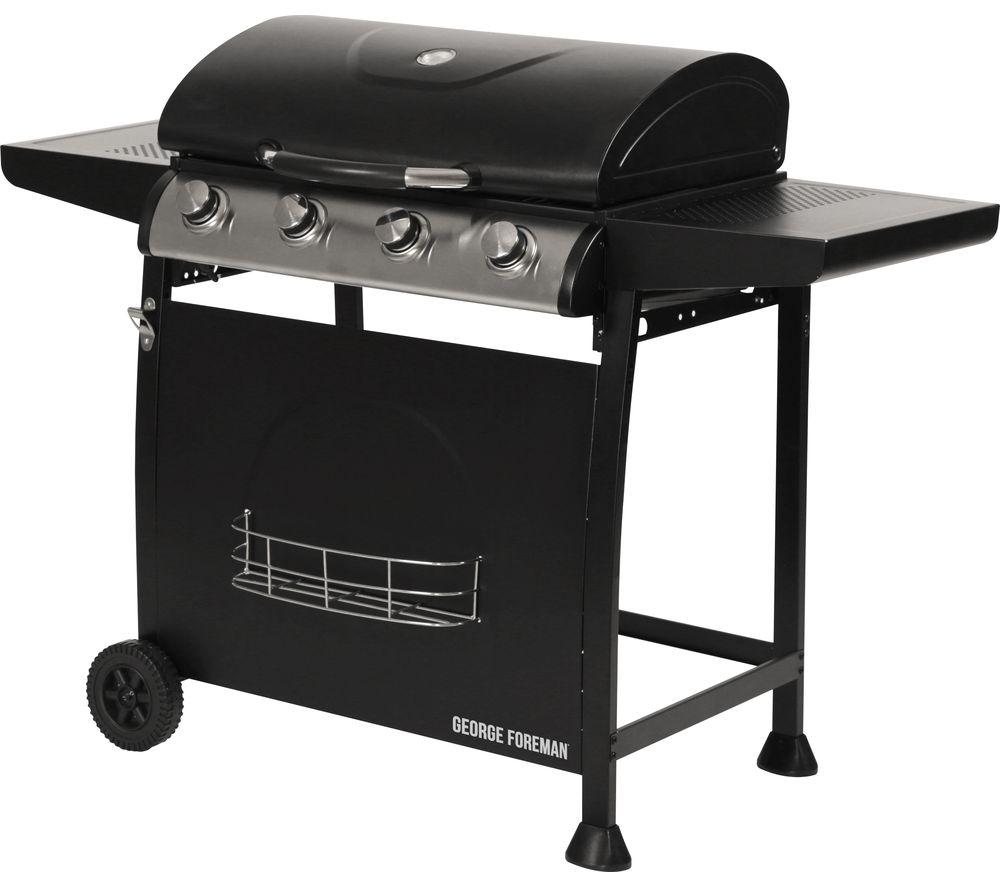 GEORGE FOREMAN GFGBBQ4B Portable 4 Burner Grill Gas BBQ - Black image number 12 of 20