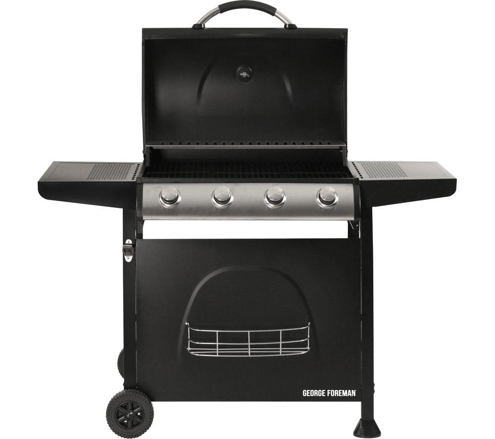 GEORGE FOREMAN GFGBBQ4B Portable 4 Burner Grill Gas BBQ - Black image number 14 of 20