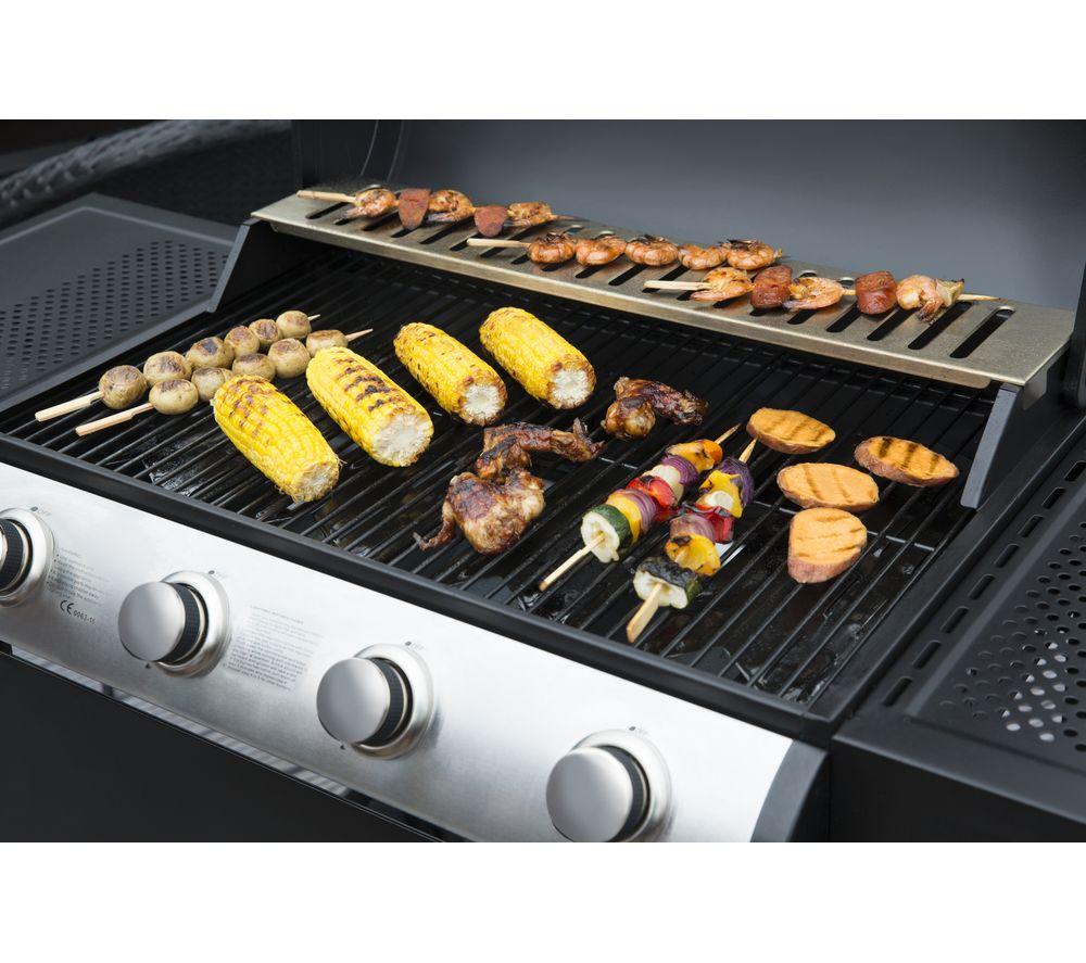 GEORGE FOREMAN GFGBBQ4B Portable 4 Burner Grill Gas BBQ - Black image number 18 of 20