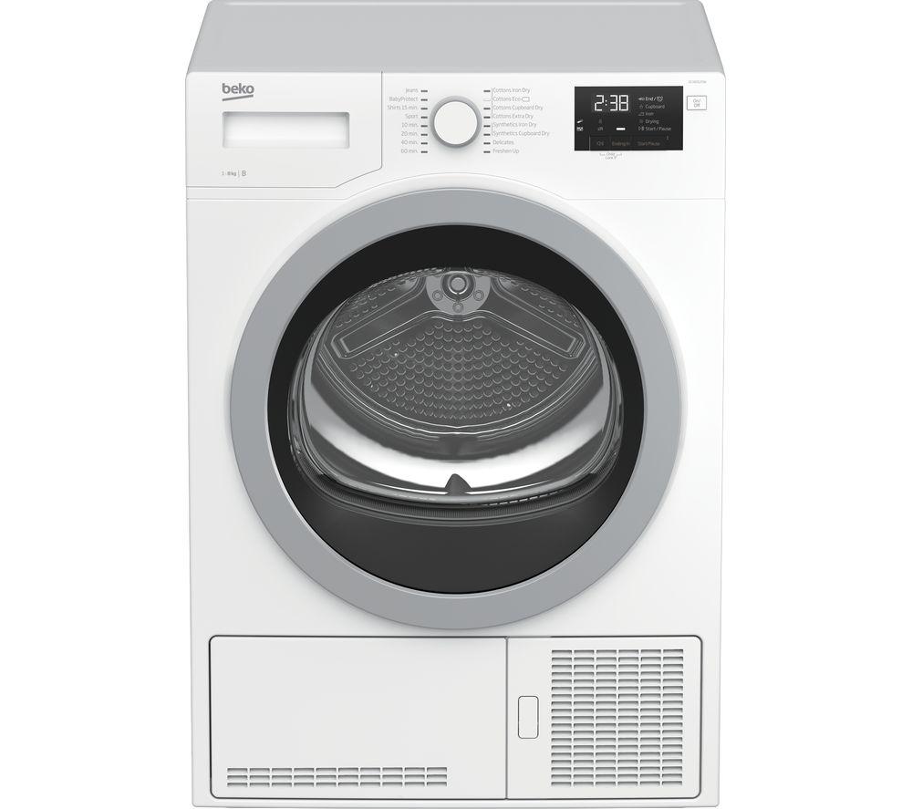 BEKO Pro DCX83120W 8 kg Condenser Tumble Dryer - White, White