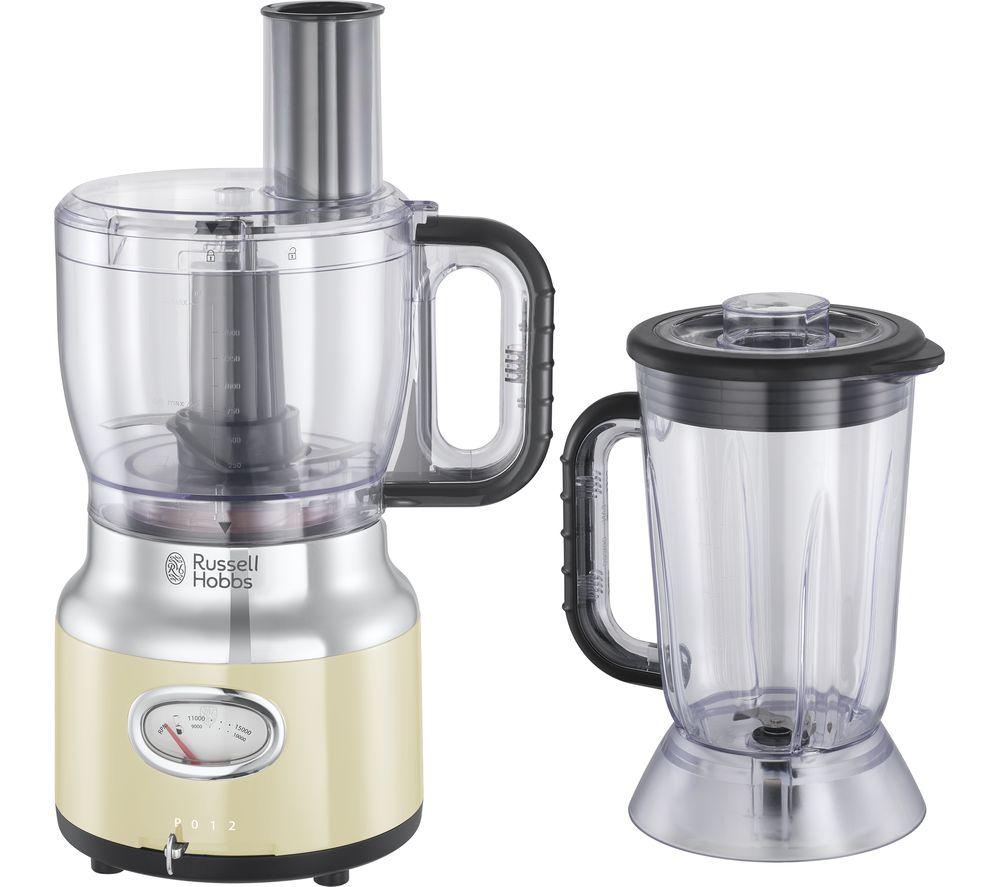 RUSSELL HOBBS Retro 25182 Food Processor - Cream