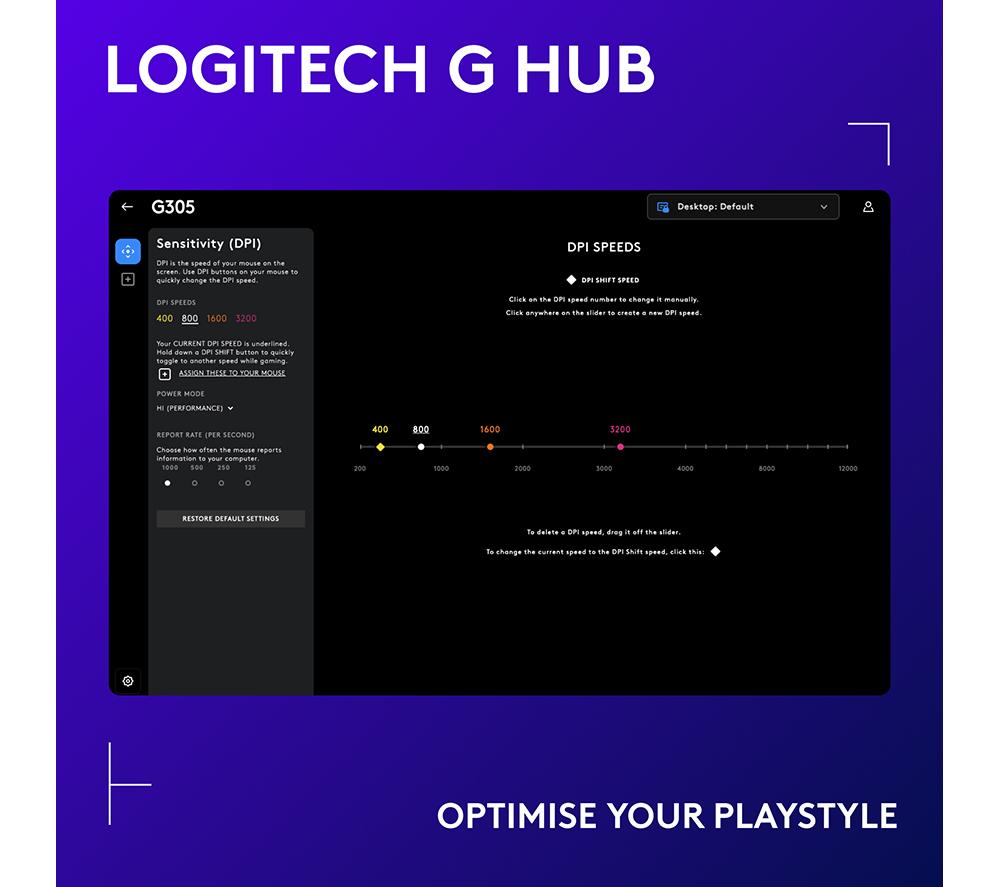 LOGITECH G305 Lightspeed Wireless Optical Gaming Mouse image number 5 of 11