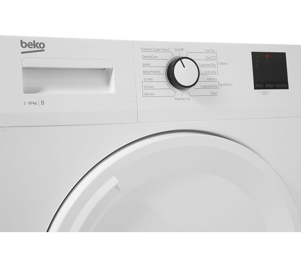 BEKO DTBC10001W 10 kg Condenser Tumble Dryer - White image number 3 of 6
