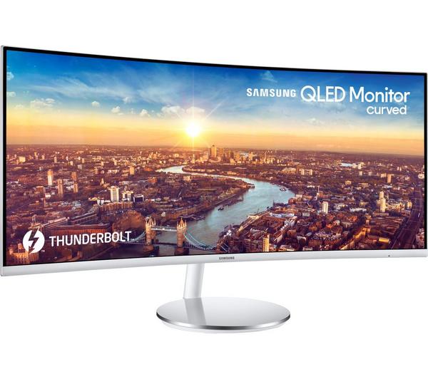 SAMSUNG C34J791 Quad HD 34" Curved LED Monitor - White & Silver image number 0