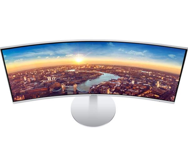 SAMSUNG C34J791 Quad HD 34" Curved LED Monitor - White & Silver image number 3