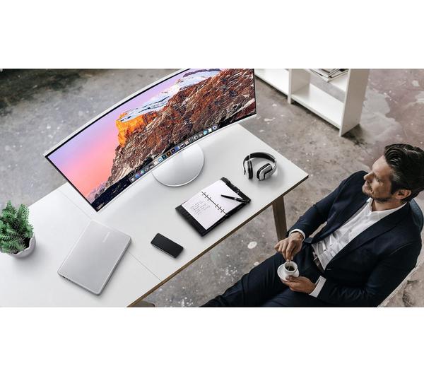 SAMSUNG C34J791 Quad HD 34" Curved LED Monitor - White & Silver image number 19