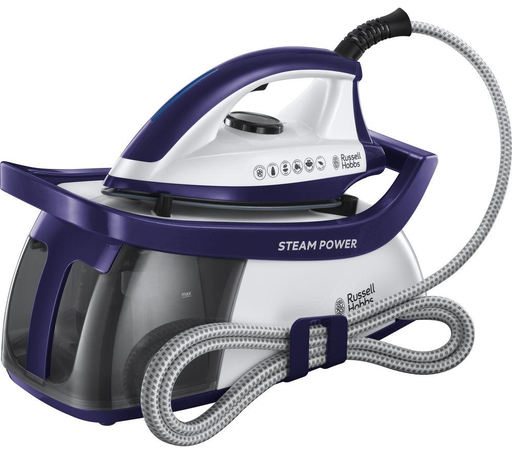 RUSSELL HOBBS Series 3 Steam Power 100 Steam Generator Iron - Purple, Blue