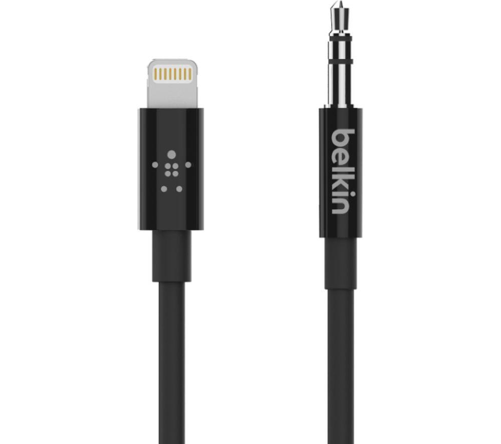 BELKIN Lightning to 3.5 mm Audio Cable - 0.9 m, Black