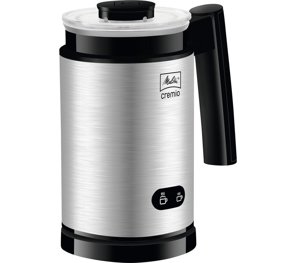 Refurbished: Secura Detachable Milk Frother 17oz Electric Milk Steamer  Stainless Steel Silver 