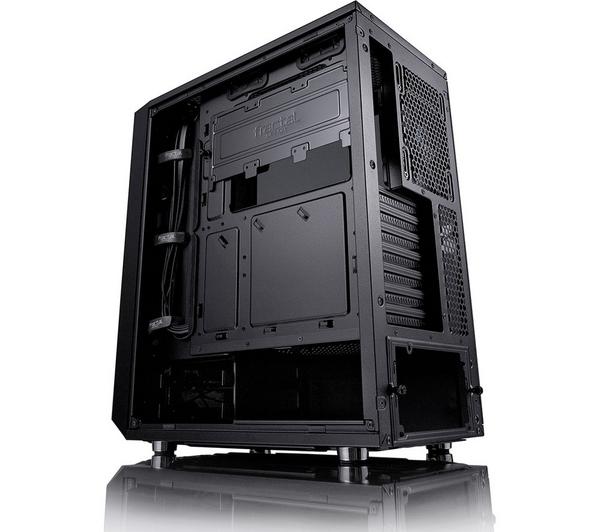 FRACTAL DESIGN Meshify C Blackout Mid Tower PC Case - Black, Dark Tinted Glass image number 1