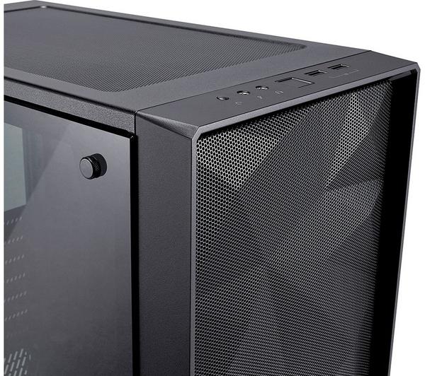 FRACTAL DESIGN Meshify C Blackout Mid Tower PC Case - Black, Dark Tinted Glass image number 3