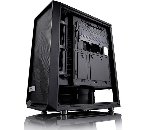 FRACTAL DESIGN Meshify C Blackout Mid Tower PC Case - Black, Dark Tinted Glass image number 5