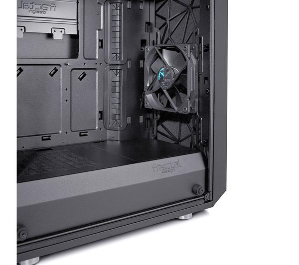 FRACTAL DESIGN Meshify C Blackout Mid Tower PC Case - Black, Dark Tinted Glass image number 9