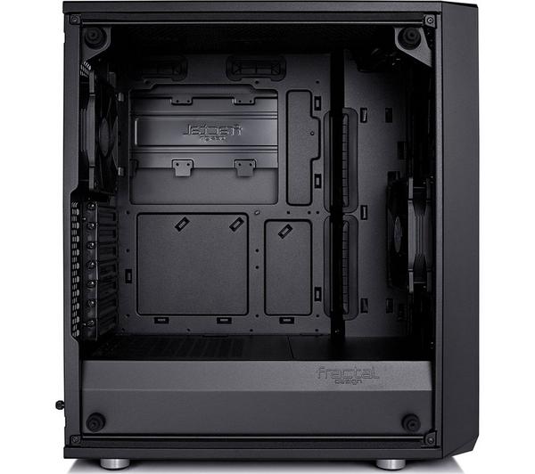 FRACTAL DESIGN Meshify C Blackout Mid Tower PC Case - Black, Dark Tinted Glass image number 10