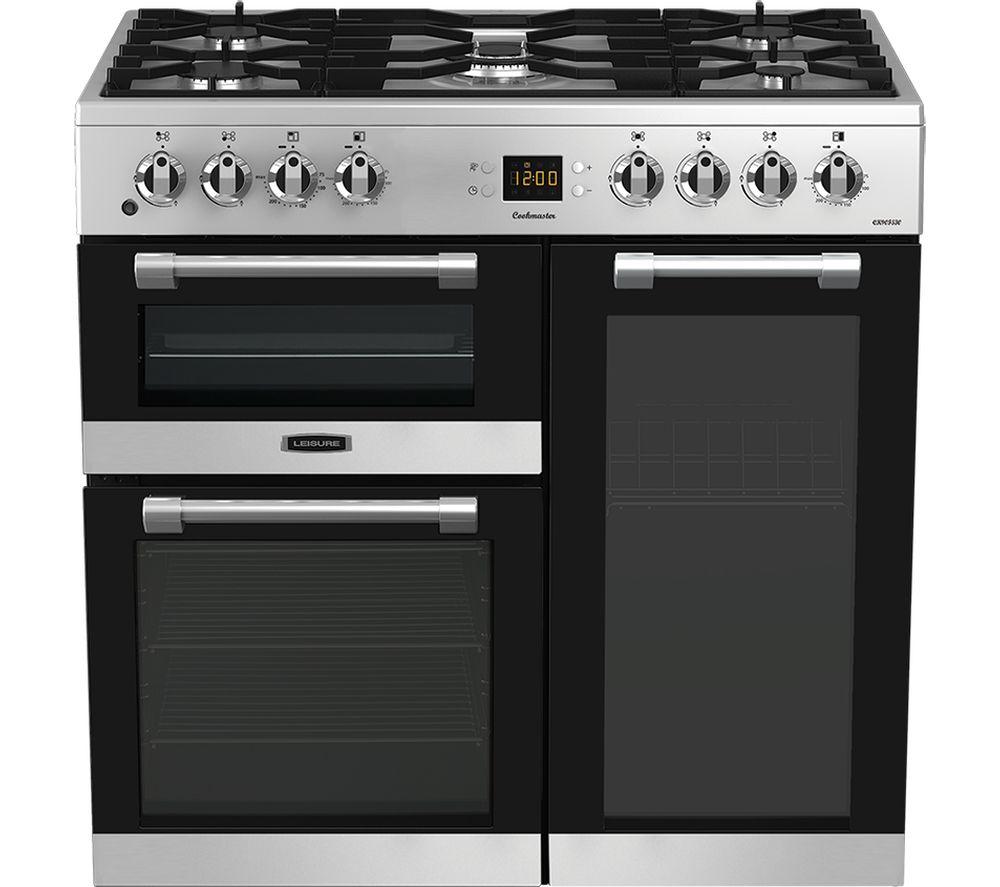 LEISURE CK90F530X 90 cm Dual Fuel Range Cooker - Stainless Steel & Chrome, Stainless Steel