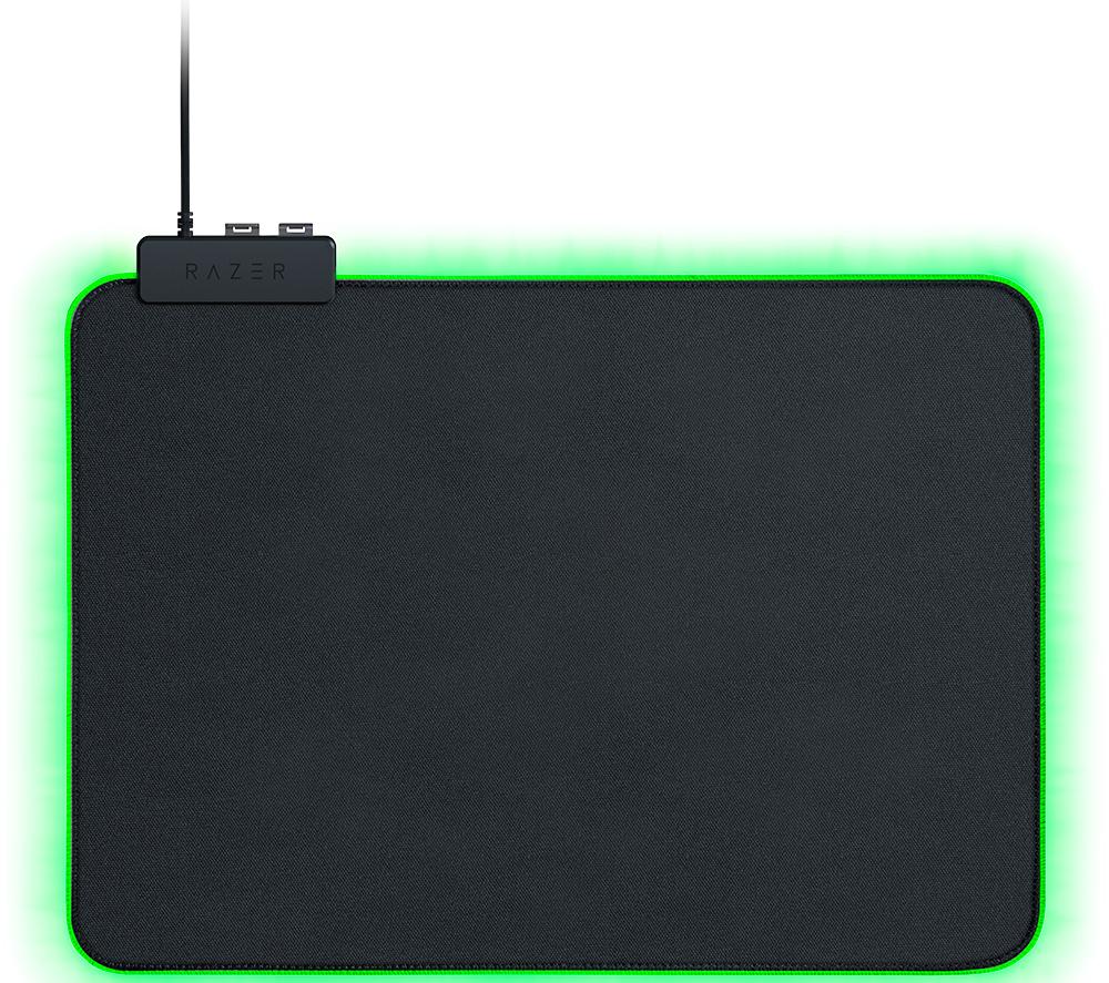 Razer Goliathus Chroma - Soft Gaming Mouse Mat with RGB Lighting (Cable Holder, Fabric Surface, Non-Slip, Quilted Edge, Optimized for all Mice) Black