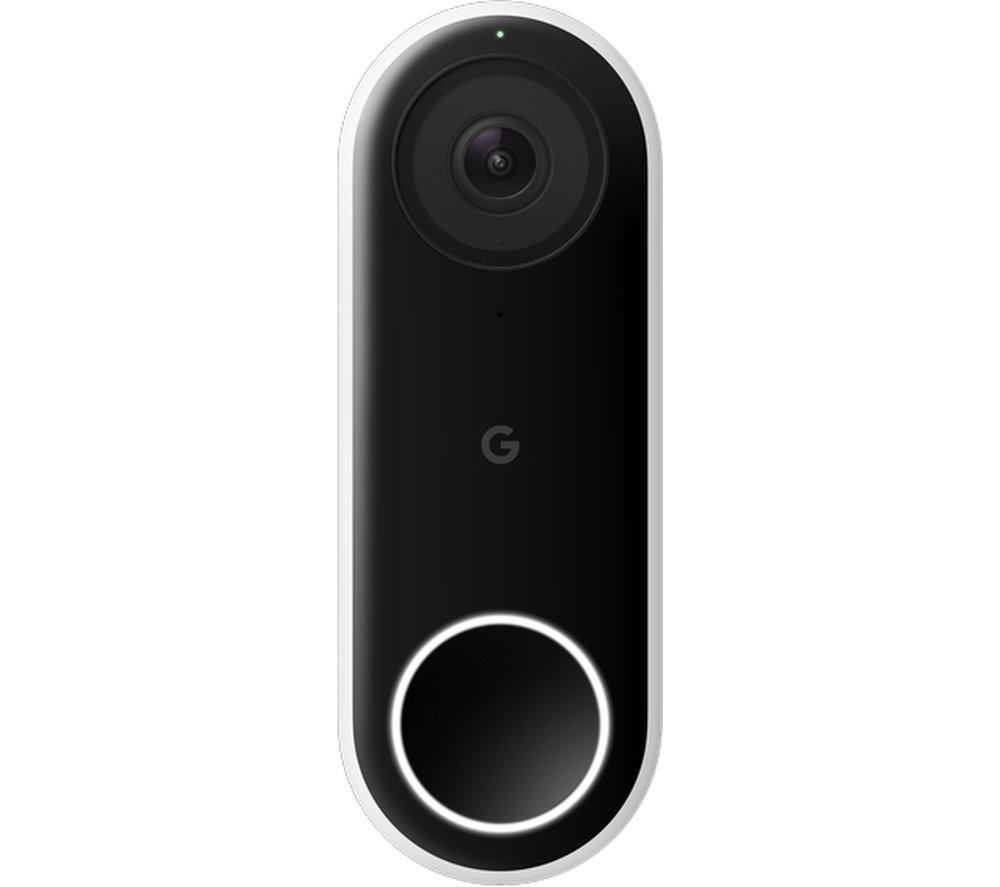 GOOGLE Nest Hello Video Doorbell, Black,White