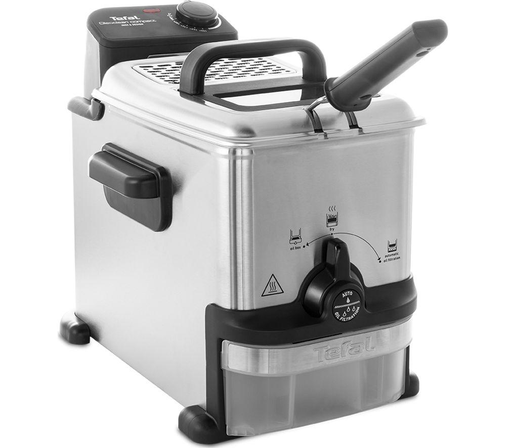 TEFAL Oleoclean Compact FR701640 Deep Fryer - Stainless Steel & Black image number 8 of 17