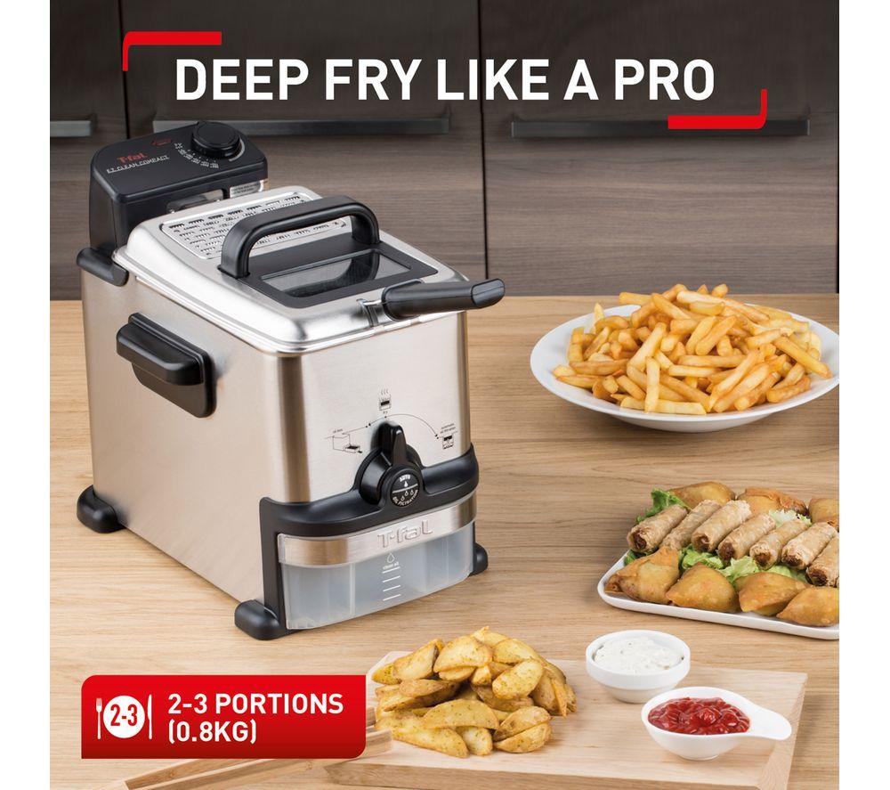 TEFAL Oleoclean Compact FR701640 Deep Fryer - Stainless Steel & Black image number 12 of 17