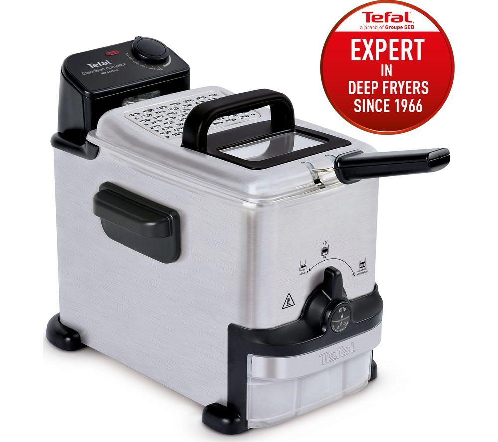 TEFAL Oleoclean Compact FR701640 Deep Fryer - Stainless Steel & Black image number 13 of 17