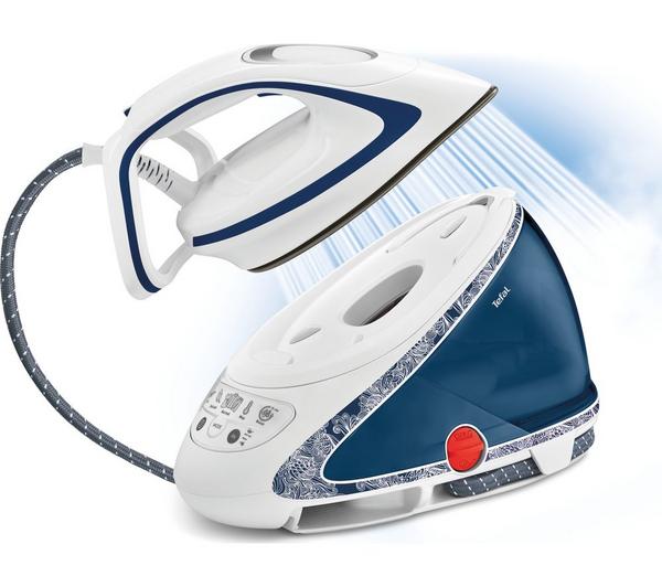 TEFAL Pro Express Ultimate GV9569 Steam Generator Iron - Blue & White image number 1