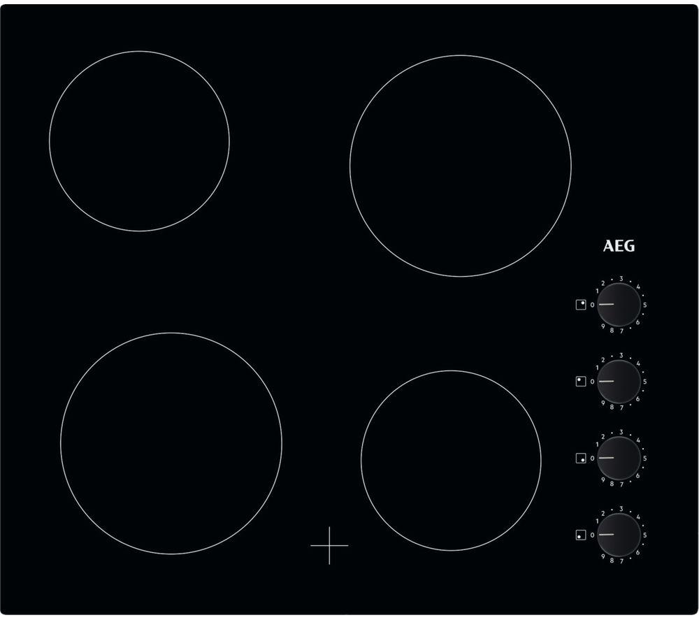 AEG HK614000CB 59 cm Electric Ceramic Hob - Black