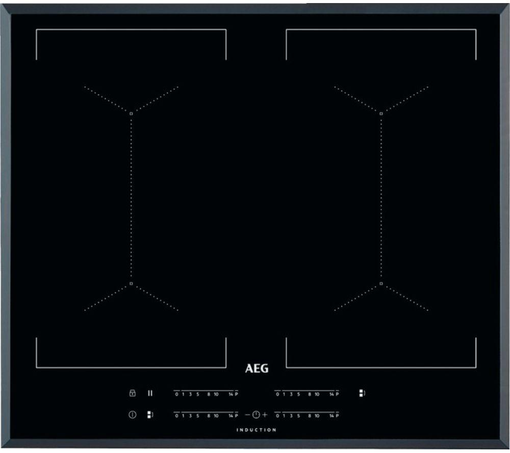 AEG IKE64450FB Electric Induction Hob - Black, Black