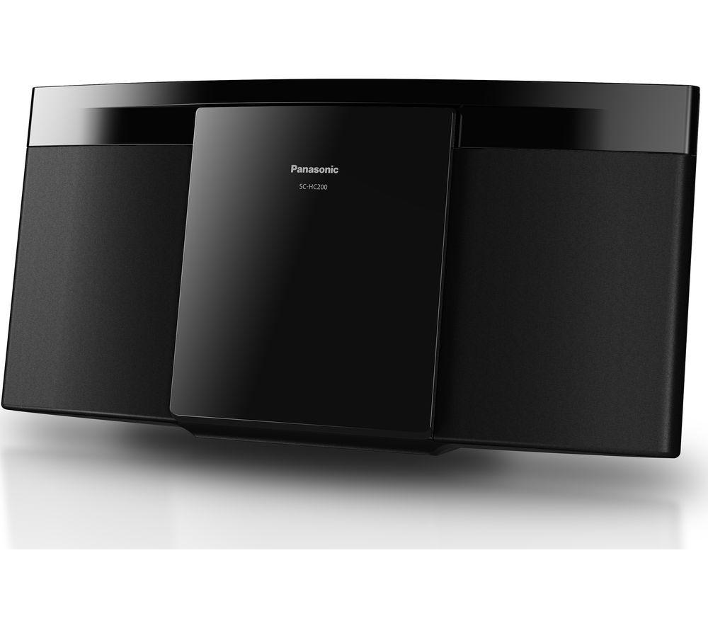 PANASONIC SC-HC200EB-K Bluetooth Flat Panel Hi-Fi System - Black image number 4 of 7